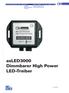 asled3000 Dimmbarer High Power LED-Treiber