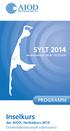 SYLT 2014 Westerland/Sylt PROGRAMM. Inselkurs der AIOD, Herbstkurs 2014 Extremitätentrauma/Kindertrauma