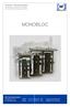 MONOBLOC. Vertriebs- und Ingenieurbüro für Messgeräte und Messvorrichtungen der industriellen Fertigungsmesstechnik