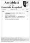Amtsblatt. 9. Jahrgang Rangsdorf, Nr. 20 Seite Nachtragshaushaltssatzung der Gemeinde Rangsdorf für das Haushaltsjahr 2011