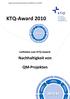 Anlage 2 zum DKG-Rundschreiben Nr. 54/2010 vom KTQ-Award Leitfaden zum KTQ-Award: Nachhaltigkeit von.
