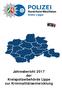 Jahresbericht 2017 der Kreispolizeibehörde Lippe zur Kriminalitätsentwicklung