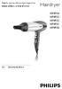 Hairdryer HP4984 HP4983 HP4982 HP4981 HP Register your product and get support at. Benutzerhandbuch