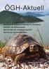 Allochthone Wasserschildkröten in Vorarlberg Reptilien als Verkehrsopfer Bericht über die Jahrestagung 2017 Bericht des Generalsekretärs