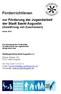 Förderrichtlinien. zur Förderung der Jugendarbeit der Stadt Sankt Augustin (Gewährung von Zuschüssen)