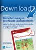 Download. Logisches Denken und sinnentnehmendes Lesen ab der 1. Klasse fördern: In der Bauwerkstatt LESESPURGESCHICHTEN. Einfache.