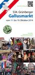 Grünberger Gallusmarkt vom 11. bis 19. Oktober 2014 Veranstalter: Gallusmarkt-Kommission Magistrat der Stadt Grünberg