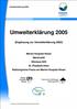Umwelterklärung 2005