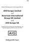AIG Europe Limited auf American International Group UK Limited. und AIG Europe SA