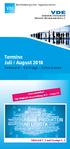 Termine Juli / August 2018 Seminare - Vorträge - Exkursionen
