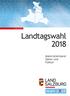 Landesstatistik. Landtagswahl Materialienband Daten und Fakten