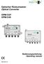 Optischer Rückumsetzer Optical Converter OPM-CQT OPM-C4S. Bedienungsanleitung/ Operating manual V2