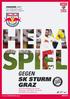 GEGEN SK STURM GRAZ tipico Bundesliga 34. Runde Samstag, 7. Mai :30 Uhr Red Bull Arena, Salzburg