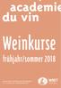 du vin Weinkurse frühjahr/sommer 2018 académie du vin, oberburg 15, ch-8158 regensberg tel ,