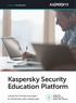 Kaspersky for Business. Kaspersky Security Education Platform. Interaktive Onlineschulungen für Mitarbeiter aller Abteilungen