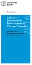 Socially Responsible Investments & Current Trends