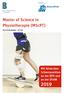 Master of Science in Physiotherapie (MScPT)