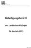 Finanzen Landratsamt Kitzingen. Beteiligungsbericht. des Landkreises Kitzingen. für das Jahr Seite 1 von 14