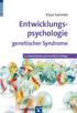 Klaus Sarimski. Entwicklungspsychologie. genetischer Syndrome. 4., überarbeitete und erweiterte Auflage