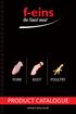 PORK BEEF POULTRY PRODUCT CATALOGUE.