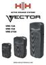 ACTIVE SPEAKER SYSTEMS VRE-12A VRE-15A VRE-215A