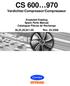 CS Verdichter/Compressor/Compresseur. Ersatzteil-Katalog Spare Parts Manual Catalogue Pièces de Rechange 36,25,20, Rev. 04.