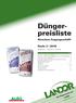 Düngerpreisliste. Strecken-/Lagergeschäft. Stufe 3 / Die Eigenmarke der LANDI. Gültig vom 1. Mai bis 31. Juli