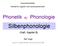Silbenphonologie. Phonetik k Phonologie. (Hall, Kapitel 8) Ralf Vogel Universität Bielefeld