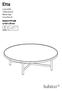 Etta. Low table Table basse Mesa baja Couchtisch / x 35 cm