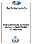 Technische Info. Einbauanleitung für GPRS