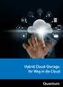 Hybrid Cloud-Storage: Ihr Weg in die Cloud