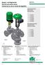 Absperr- und Regelventile Shut-off and control valves Vannes tout ou rien et vannes de régulation