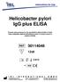 Helicobacter pylori IgG plus ELISA