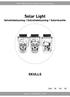 Solar Light Solcellsbelysning / Solcellebelysning / Solarleuchte