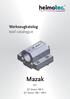 Werkzeugkatalog tool catalogue. Mazak BMT. QT Smart 100 S QT Nexus 100 / 100 II