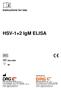 HSV-1+2 IgM ELISA. Instructions for Use EIA Distributed by:
