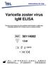 Varicella zoster virus IgM ELISA