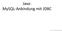Java: MySQL-Anbindung mit JDBC.