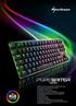 Mechanische Gaming-Tastatur mit RGB-Beleuchtung Verbesserte Low-Profil-Schalter (Kailh) Kompaktes 2-Block-Layout Oberfläche aus Aluminiumlegierung