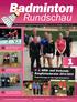 Badminton. Rundschau. 2. NRW- und Verbands- Ranglistenturnier 2013/2014. Siegerehrungen in den Doppeldisziplinen