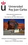Erfahrungsbericht Auslandssemester an der Universidad Rey Juan Carlos, Madrid, Spanien