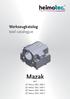 Werkzeugkatalog tool catalogue. Mazak BMT. QT Nexus 200 / 200 II QT Nexus 250 / 250 II QT Nexus 300 / 300 II QT Nexus 350 / 350 II