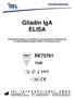 Gliadin IgA ELISA. Enzymimmunoassay zur qualitativen und quantitativen Bestimmung von IgA-Antikörpern gegen Gliadin in humanem Serum.