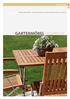 GARTENMÖBEL. Möbel in Robinienholz - dauerhafte Lösungen in schönem Design für Terrasse und Garten GARTENMÖBEL EDITION
