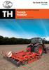 TH1000 TH4000F. Saatbettbereitung - Basis für hohen Ertrag
