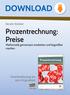 DOWNLOAD. Prozentrechnung: Preise. Kerstin Strobel. Mathematik gemeinsam erarbeiten und begreifbar machen. Downloadauszug aus dem Originaltitel: