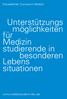 Düsseldorfer Curriculum Medizin. Unterstützungs möglichkeiten für Medizin studierende in besonderen Lebens situationen.