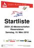 Startliste ZSSV JO-Meisterschaften Riesenslalom Samstag, 10. März 2018