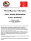 World Karate Federation Swiss Karate Federation