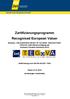 Zertifizierungsprogramm Recognised European Valuer